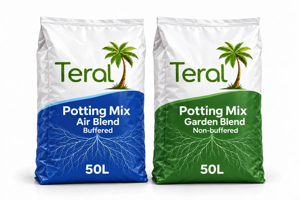 Teral Air Blend and Garden Blend proposed 50 litre potting mix bags