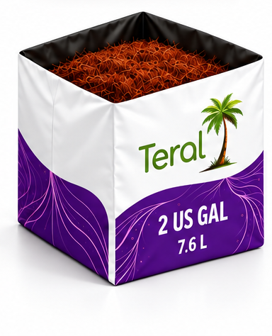 Illustrative Cocopeat cube · 2 gallons product design